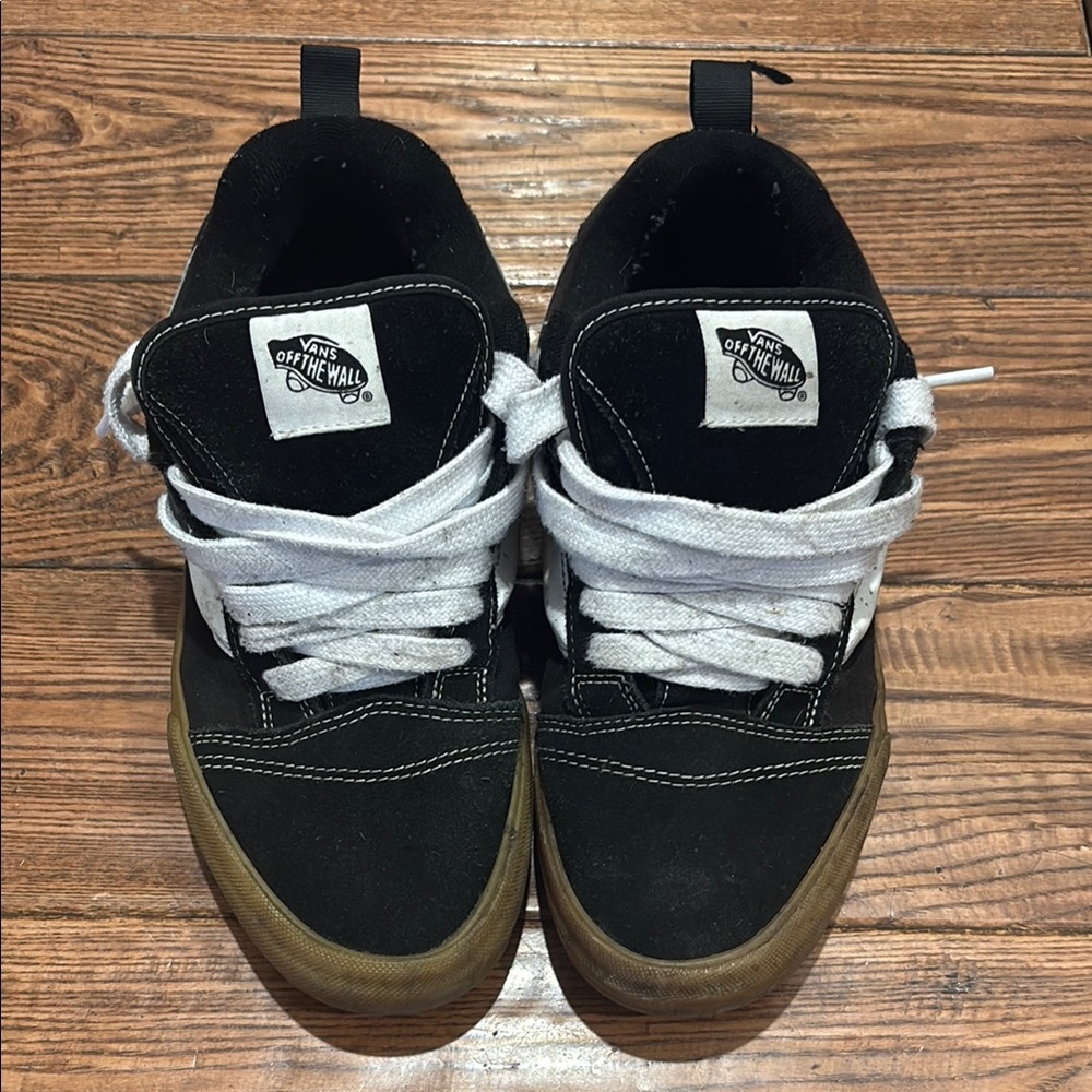 Vans Black Sneakers with White Laces
